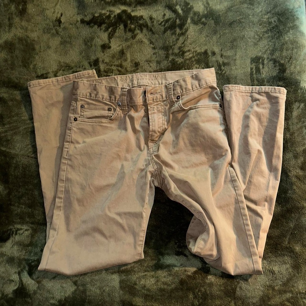 american eagle outfitters straight khaki pants